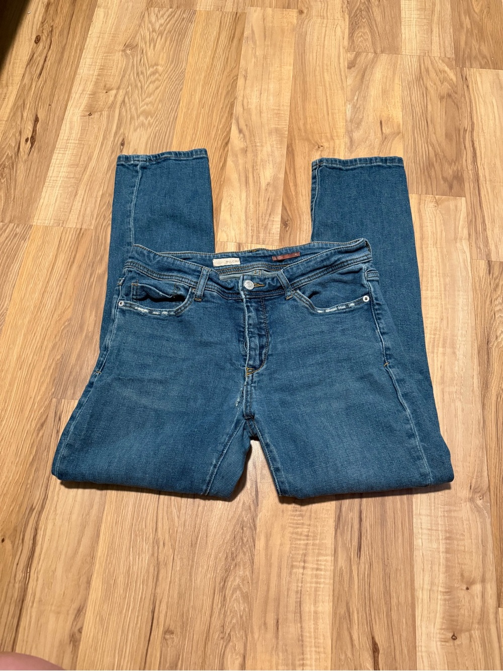 10 Items for $20: Pilcro Blue Distressed Ankle Crop Jeans